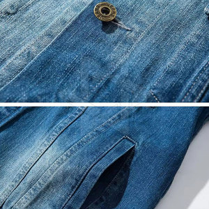 Veste en jean pour homme de haute qualité avec fermeture boutonnée, vêtement d'extérieur, vente en gros, fabricant, veste en jean pour homme au quotidien - Product Image 6