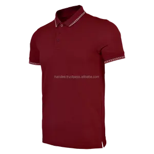 Prestatiegedreven Golfpolo 'S Met Aangepast Logo-Ontwerp Spandex Sublimatie Heren Poloshirt Sport-T-Shirt