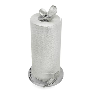 Luxury Stainless Steel <b>Paper</b> Towel Holder With Gold Brass Leaf Design Elegant Countertop <b>Kitchen</b> Roll Stand For Home Decor - Product Image 2