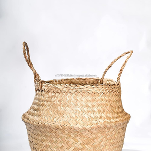 Storage <b>Baskets</b> Best Selling <b>Belly</b> Seagrass <b>Basket</b> Customized Holder <b>Basket</b> Handmade Woven Cheap Wholesale Low Price in Vietnam - Product Image 2