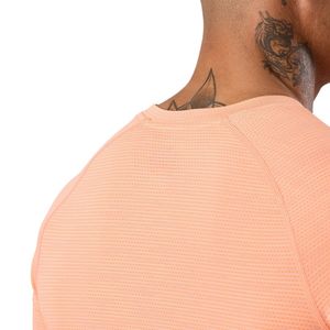 Mens <b>Peach</b> Performance Training T <b>Shirt</b> Crew Neck Short Sleeve Athletic Gym Workout Running Casual Sportswear Activewear Tee - Product Image 4
