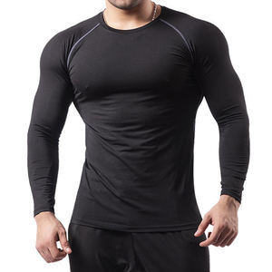 Camiseta de Compresión de Manga Larga para Hombre, Rashguard de MMA, Secado Rápido, Transpirable, UPF50+, Elástica, Ropa Deportiva para Fitness - Product Image 4