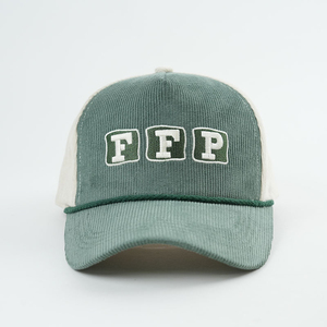Wholesale Customizable Sports Baseball <b>Cap</b> 100% Polyester Common Fashionable <b>Corduroy</b> Embroidered Logo Curved Outdoor Design - Product Image 1