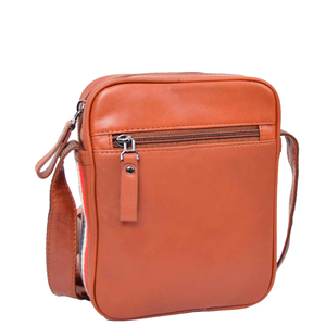 Genuine Leather Crossbody <b>Bag</b> Vintage Shoulder <b>Messenger</b> <b>Bag</b> Multi Pocket Adjustable Strap Casual Travel <b>Bag</b> For <b>Men</b> And Women - Product Image 5