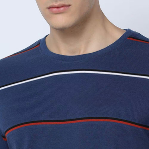 เสื้อยืดคอกลมแขนสั้นทรงหลวมสไตล์แฟชั่นลำลองสำหรับผู้ชาย ผ้าฝ้าย 100% ดีไซน์ใหม่ ป้องกันขนร่วง มีทุกขนาด - Product Image 5