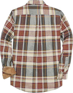 Camisa de Franela 100% Algodón para Hombre, Diseño Clásico a Cuadros, Cálida y Transpirable para Otoño e Invierno, Venta al Por Mayor - Product Image 3