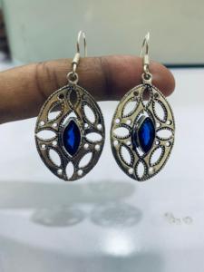 Pendientes de plata alemana de alta calidad con circonita estilo filigrana, joyería al por mayor para mujer, hechos a mano. - Product Image 3
