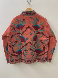 Handmade Vintage Boho Unisex Winter <b>Jacket</b> Floral Embroidered Suzani with Cotton Fill Ethnic Chic Outerwear Cozy <b>Velvet</b> Coat - Product Image 3