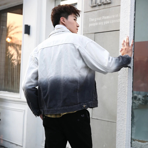 Blouson Bomber en Jean Délavé Vintage pour Homme, Veste Décontractée Tendance, Blouson de Baseball en Jean Personnalisé pour Homme, Veste Streetwear Zippée - Product Image 3