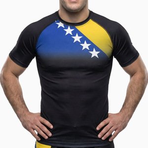 Custom Rash Guard Sportswear Unisex Adult Long Sleeve <b>Compression</b> <b>Shirt</b> Sublimation Training Top Spandex/Polyester Quick Dry - Product Image 1