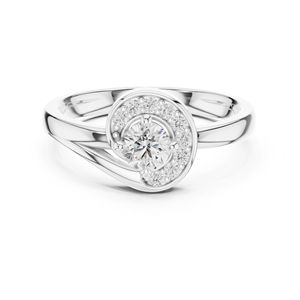 Anillo de Oro Amarillo de 14K con Diamante Cultivado en Laboratorio para Mujer |   Regalo de Aniversario |   Diamante Cultivado Nuevo - Product Image 4