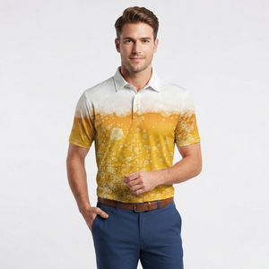 Men's <b>Golf</b> <b>Shirt</b> Short Sleeve 100% Polyester Knitted Moisture Wicking <b>Funny</b> Casual Summer Top 180g Fabric - Product Image 2