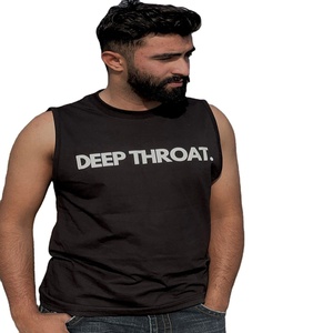 Precio barato de fábrica Logotipo personalizado Muscle Fit Plain Tank Tops Sin mangas Entrenamiento 100% Algodón Hombres camiseta sin mangas - Product Image 2