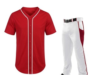 Uniformes de Béisbol Personalizados de Primera Calidad para Hombre, Transpirables, 100% Poliéster, Color Sólido, Nuevo Estilo en Oferta, la Mejor Calidad - Product Image 1