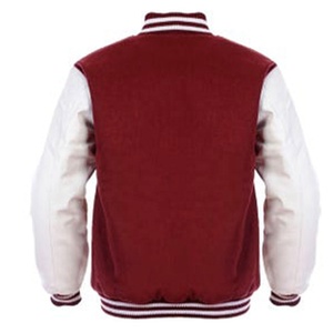 <b>Mens</b> 100% Wool Varsity <b>Jacket</b> <b>Long</b> Sleeve Baseball Letterman Style Patches Custom Logo Design - Product Image 2