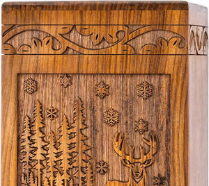 โกศไม้สำหรับผู้ใหญ่แบบทันสมัยขายดี โกศทำมือสำหรับผู้ชายและผู้หญิง โกศตกแต่ง - Product Image 3