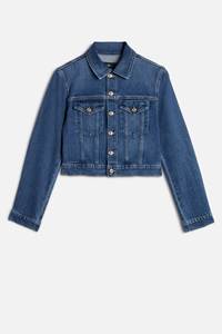 Veste en jean unisexe décontractée, coupe courte, col rabattu, fermeture boutonnée, finition délavée, coupe classique, style automne - Product Image 4