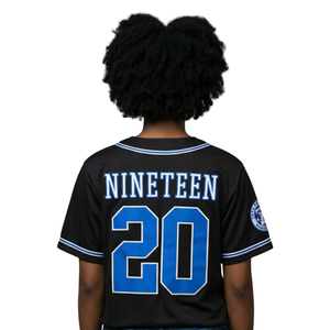 Maillot de baseball noir Zeta Phi Beta ZPB avec broderie de lettres grecques, chemise boutonnée pour femme, vêtement sportif universitaire, vêtement haut de gamme - Product Image 4