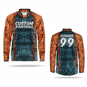 Camiseta de Paintball con Paneles de Malla para Ventilación, Tejido Elástico Resistente, Apta para Deportes y Partidos al Aire Libre - Product Image 1