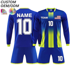 ชุดฟุตบอลทีม ระบายอากาศได้ดี ผลิตจากโพลีเอสเตอร์ 100% รับผลิตแบบ Sublimation Jersey รองรับ OEM ODM สำหรับแบรนด์เสื้อผ้าฟุตบอลขายส่ง - Product Image 4