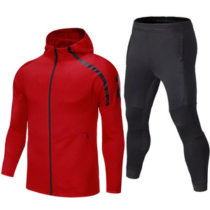 Unisex Solid Plus Size Breathable Quick Dry Polyester/Cotton Tracksuit High Durability Customized Color Fitness Gym Exercise - Product Image 1