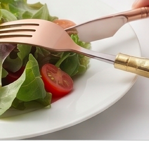 Couverts en acier inoxydable avec poignées en résine jaune Couverts à miroir Set de cuillères pour restaurant hôtel - Product Image 3