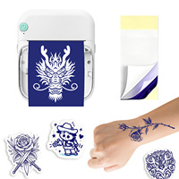 Mini machine de transfert de tatouages HD sans fil Bluetooth, imprimante thermique de poche pour étiquettes et pochoirs