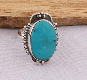 Classic Boho Blue Amethyst Sterling Silver <b>Beaded</b> Heart Accent Ring for Women Party Engagement Wedding Gift Factory <b>Direct</b> - Product Image 3