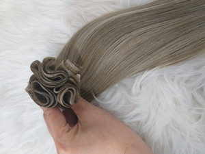 Extensions de cheveux vierges vietnamiennes doubles dessinées minces de haute qualité vague droite soyeuse pour les cheveux humains invisibles de trame de génie - Product Image 6