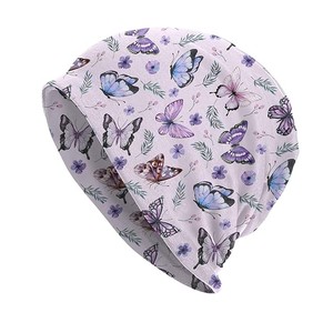 Bonnet imprimé paresseux mignon 100% acrylique unisexe pour adulte, casquette d'hiver à motif dessin animé, style décontracté 56-58CM - Product Image 4