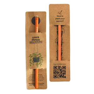 Crayons écologiques plantables avec graines |   Porte-cartes durable en papier recyclé 2B Graphite avec code QR |   Cadeau vert - Product Image 5