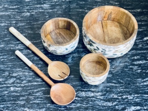 Juego de Servicio para Invitados, Elegante Tazón para Frutas Mediano de Madera de Mango Marrón, Ecológico y de Lujo, Utensilios de Cocina, Decoración para el Hogar, Hoteles y Restaurantes - Product Image 3