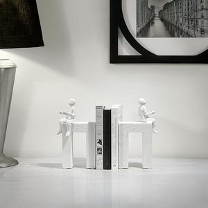 Sujetalibros Modernos de Metal Pulido para Decoración Tradicional del Hogar, que Aportan Líneas Limpias y un Estilo Funcional para los Estantes - Product Image 5