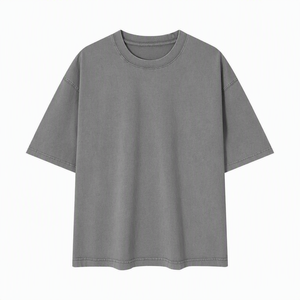 Camiseta de Manga Corta para Hombre, Corte Regular, Cuello Redondo, Informal, Tejido de Punto, 100% Algodón Jersey, 270g, Estilo Urbano, Ecológica, de Secado Rápido - Product Image 1