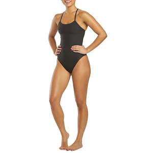 Maillot de bain une pièce fitness 2025 OEM 100% haute qualité, personnalisé avec logo, séchage rapide, taille haute, pour femmes, vente en gros - Product Image 3