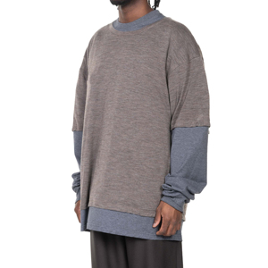 Custom Men T <b>Shirts</b> Blank Double Layer Sleeve Tee <b>Shirt</b> Unisex Double Layer Long Sleeve <b>Patchwork</b> Men's T-<b>shirts</b> - Product Image 5