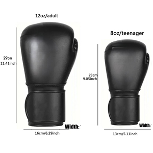 Gants de boxe personnalisés de haute qualité en gros, avec logo personnalisé, en cuir de vache, pour le kickboxing et la boxe. - Product Image 3