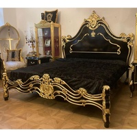 Ensemble de lit Rococo blanc, mobilier d'hôtel
