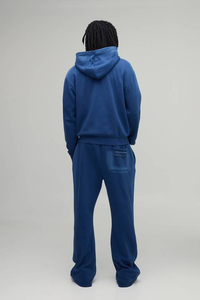 <b>Men</b> Sun Faded Tracksuit Oversized Crew Neck Jogger <b>Pants</b> Relaxed Fit Casual Everyday <b>Lounge</b> Wear Clothing Sweatshirt High Waist - Product Image 3