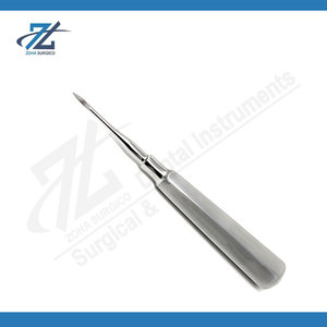 Elevador de Raíces Dentales Recto y Curvo de Acero Inoxidable, Instrumentos Quirúrgicos Dentales para Extracción de Dientes, Fabricante Pakistán - Product Image 6