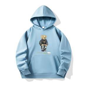 Sudadera con Capucha Premium para Hombre, Manga Larga, Transpirable, de Secado Rápido, Tela de Forro Polar, Logotipo Personalizado, Holgada, para Invierno, Estilo Ralph Lauren - Product Image 5