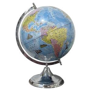 Globo terráqueo contemporáneo con soporte sólido, globo terráqueo de estudio para niños, estudiantes, decoración del hogar y la oficina en idioma gujarati - Product Image 5