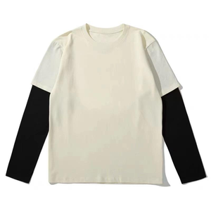 Camisetas Casuales para Hombre, 100% Algodón, Personalizadas, Extra Grandes, con Estampado Gráfico Completo en las Mangas, Doble Capa, Manga Larga - Product Image 3