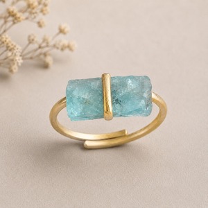 Handmade Raw Rose Quartz <b>Adjustable</b> <b>Ring</b> Gold-Plated Rough Gemstone Spiritual Growth & Transformation Jewelry for Women - Product Image 6