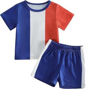 Custom Kids Football Uniform Set Breathable Soccer Jersey Quick Dry Training Kit For <b>Boys</b> Girls And Toddlers - Product Image 5