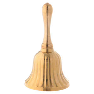 Campana de Mano de Latón Tradicional con Diseño Floral, Estilo Vintage, Ecológica, Decorativa, para Iglesia u Hogar - Product Image 3