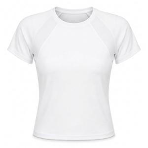 T-shirt de sport pour femme Pickleball, manches courtes, col rond, dos ventilé en mesh, respirabilité zonée, tissu doux comme un nuage. - Product Image 2