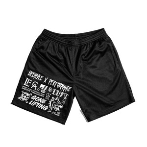 Custom Graphic Mesh Basketball Shorts Black Streetwear Gym Shorts Typography Print <b>Athletic</b> Quick Dry Unisex Sportswear - Product Image 1