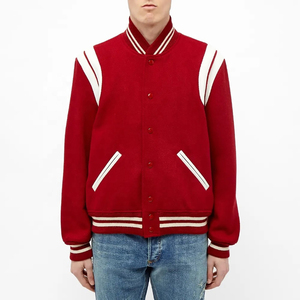 แจ็คเก็ตวาร์ซิตี้แบบแห้งเร็วสำหรับผู้ชาย MOQ ต่ำ พร้อมปักโลโก้ รุ่นใหม่ล่าสุด แขนยาว แจ็คเก็ตวาร์ซิตี้แบบ Letterman สั่งทำได้ - Product Image 6