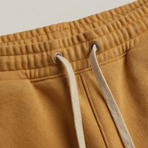 กางเกงขาสั้นวินเทจผ้าฝ้ายฟลีซสำหรับผู้ชาย หนานุ่ม พิมพ์ลายนูน 3 มิติ ดีไซน์ฟอกสีสไตล์ฮาร์ดแวร์ สตรีทแวร์ ปรับแต่งสีได้ - Product Image 4